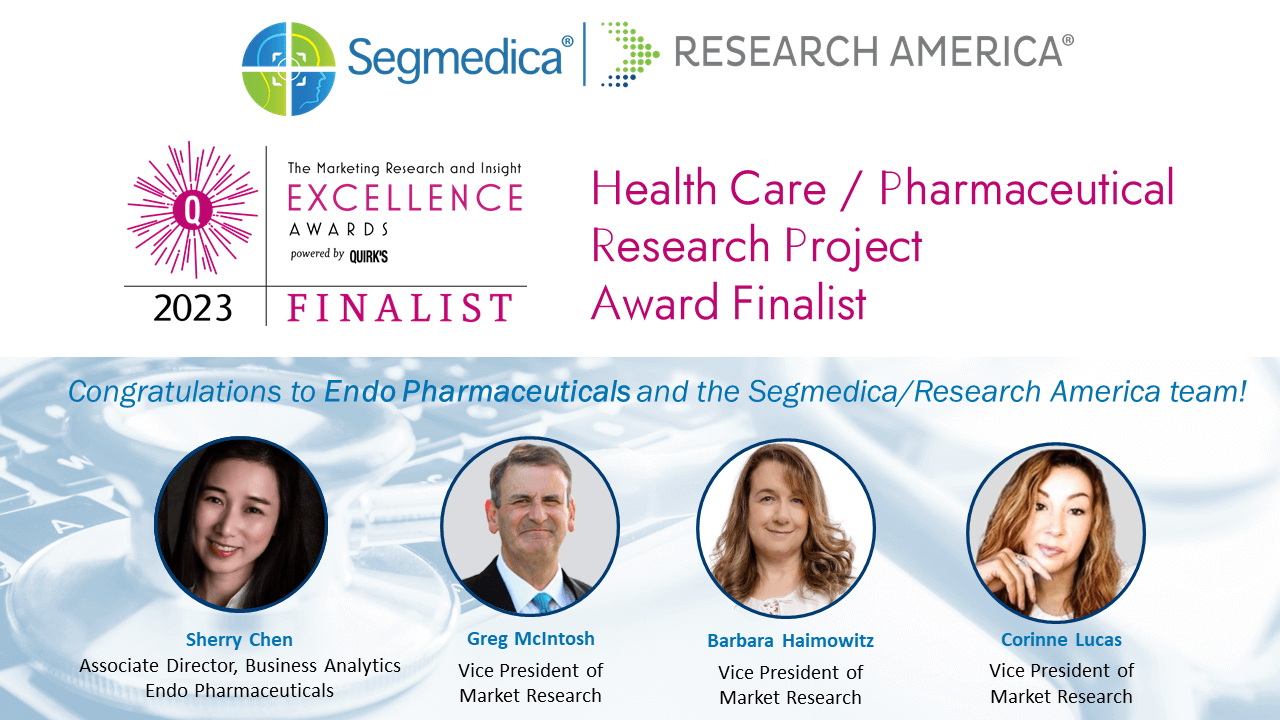 Quirks Recognizes Segmedica-Research America as finalists for the Health Care and Pharmaceutical Research
            Project Award